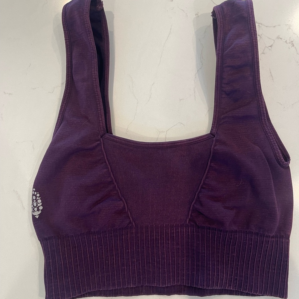 Free People Deep Purple Sports Bra